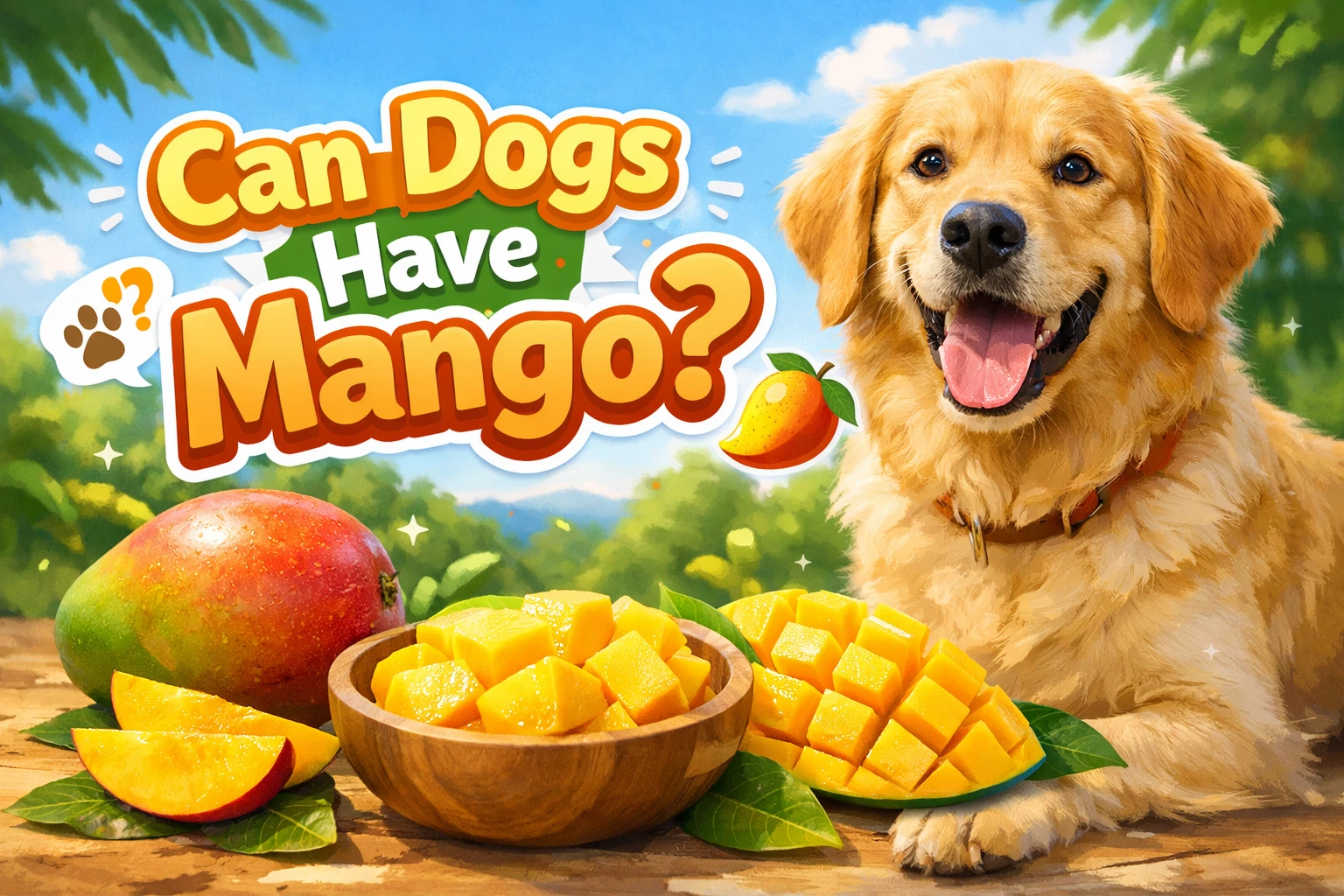 Find out if can dogs have mango and how this tropical fruit can benefit or harm your pet.