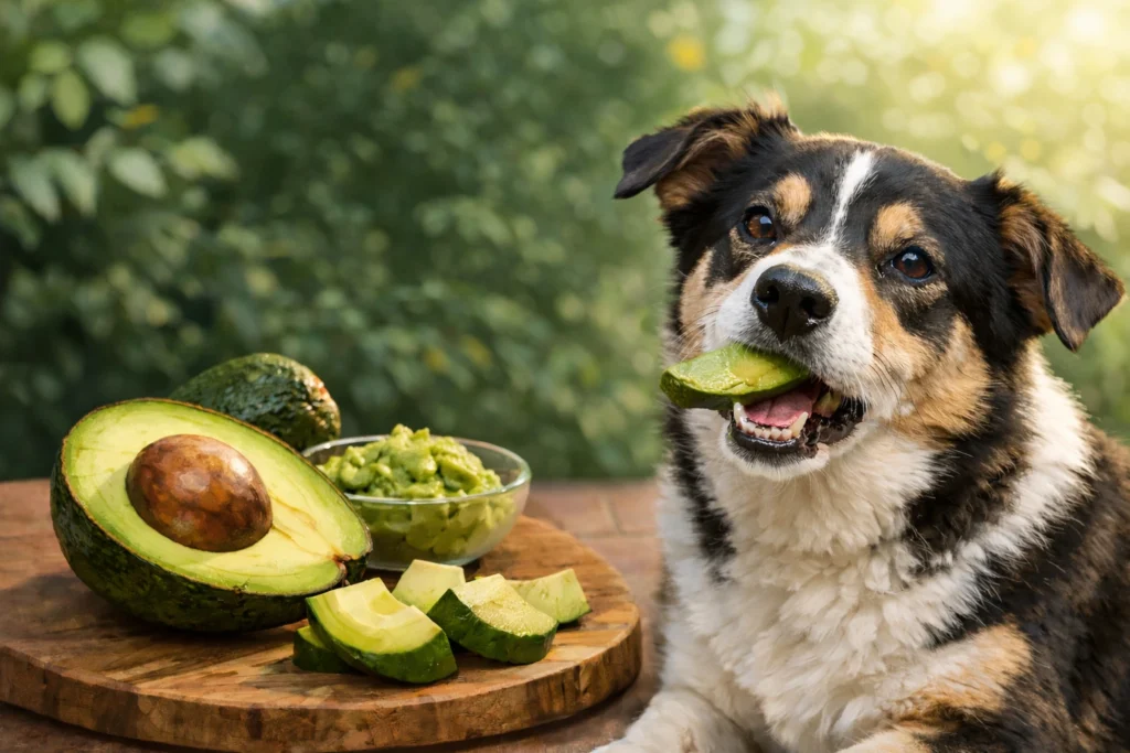 Can Dogs Have Avocado? Discard the pit to prevent choking hazards or intestinal blockages.