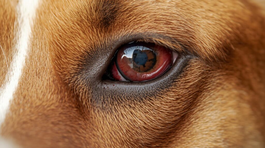  A pet owner applying dog eye drops for infection as part of a professional dog eye infection treatment and home care routine.